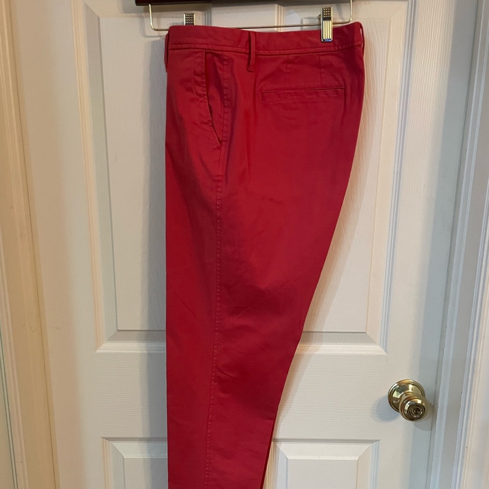 Talbots girlfriend chinos. Dark pink/dark orange. Sz 8.